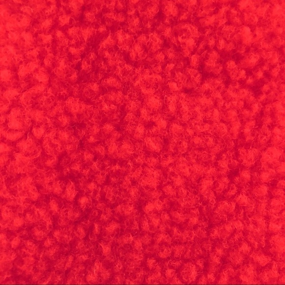 Charlie Holiday Somerset Oversized Faux Fur Teddy Jacket, RED S NWT - Picture 10 of 11